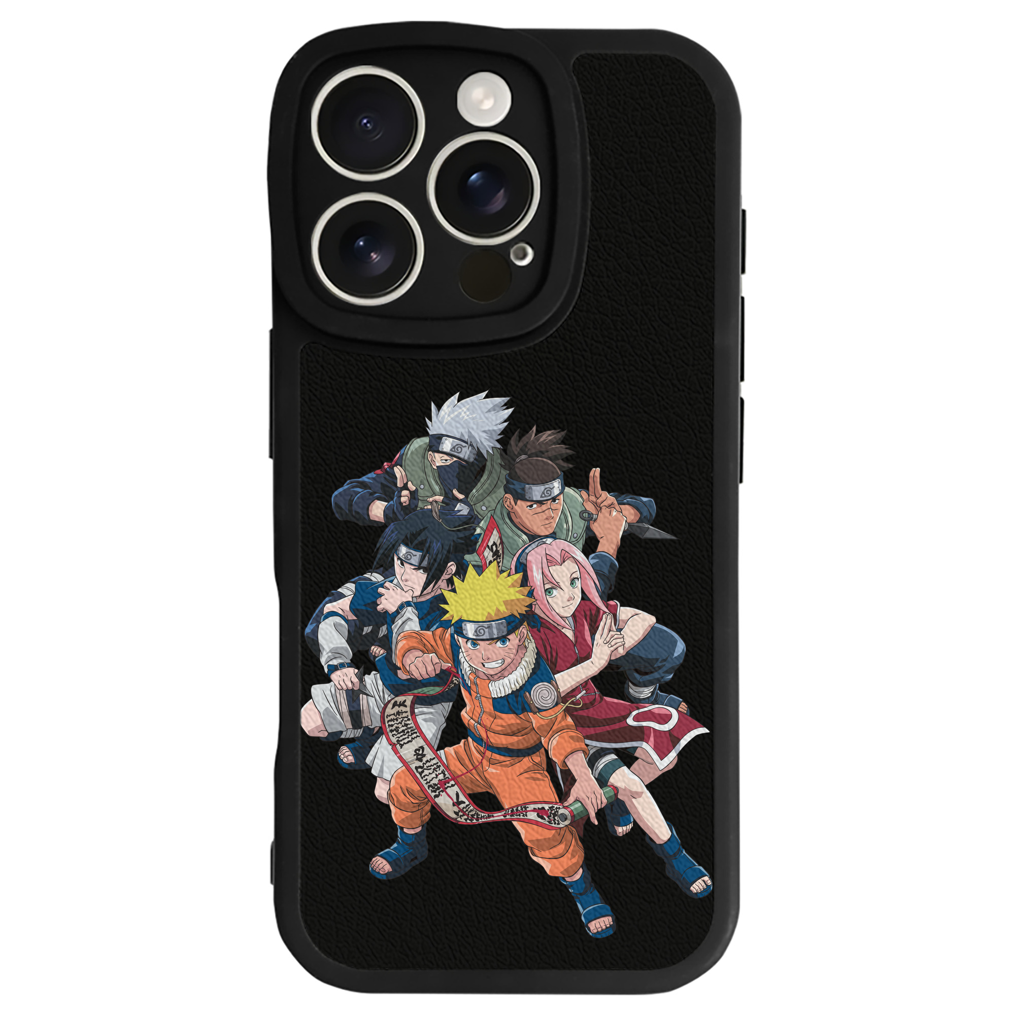 （画像用） NARUTO -ナルト- うずまき ナルト Uzumaki Naruto 【iPhone 16シリーズ対応】シリコンスマホケース（レザー調） 材質：シリコン